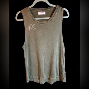 Soulcycle NYC Green Graphic Athletic Athleisure‎ Sleeveless Crew Neck Tank
Top S